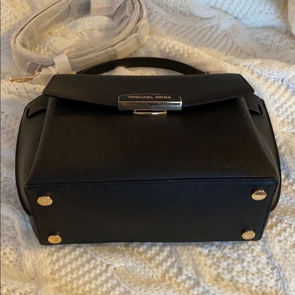Michael Kors Black Leather Satchel - Picture 6 of 15